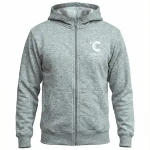 Vetoketjulinen Huppari Classic Family, Lapset, Harmaa