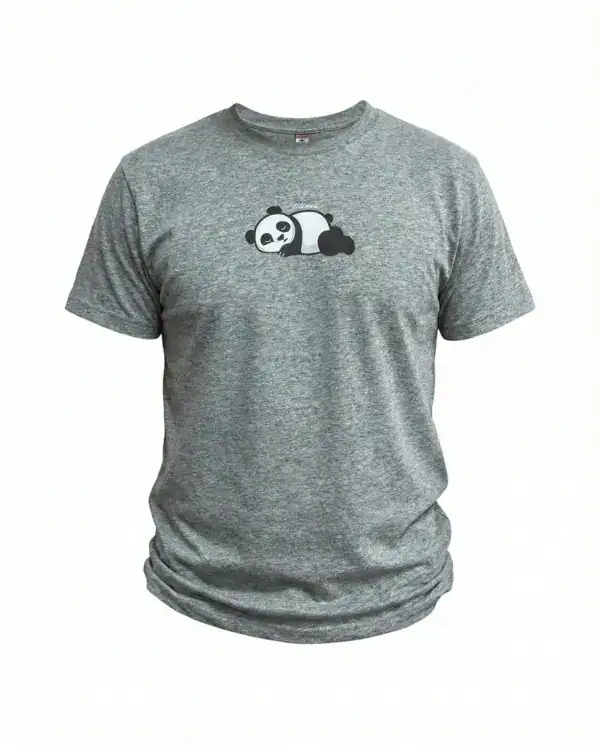 T-Paita Panda, Aikuiset, Harmaa